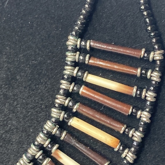 Beaded Tribal Primitive Necklace - Picture 4 of 14